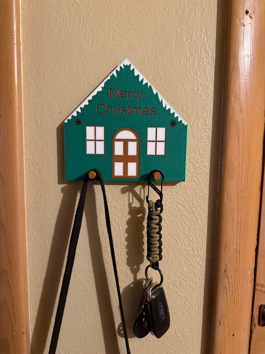 Christmas-Theme Wall Key Holder